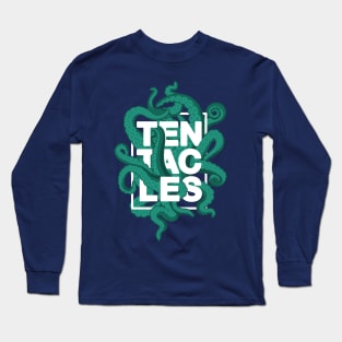 Tentacles – Green (white-out) Long Sleeve T-Shirt